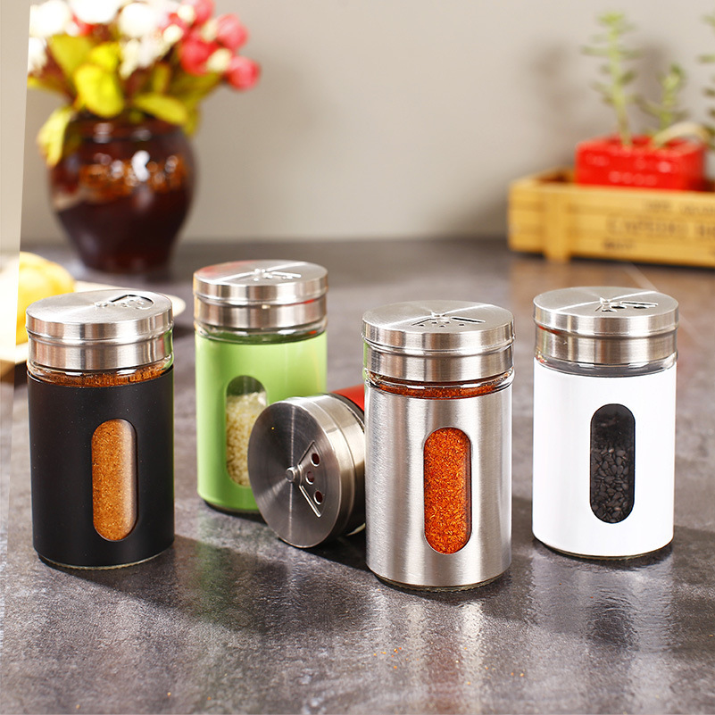 100ML ​Glass Spice Shaker With Lid  For Kitchenware