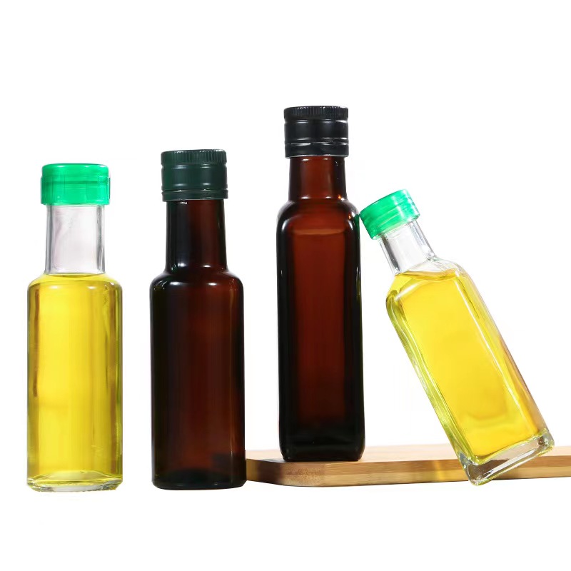 100ml Square Round Shape Olive Oil Bottle