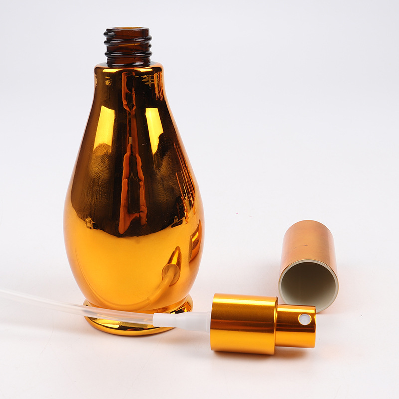 Amber Color Spray Type and Push Type Glass Bottle