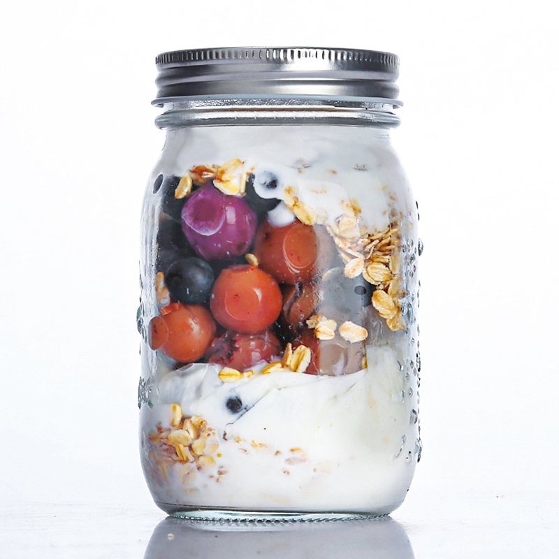 Lead Free Glass Mason Jar With Lids