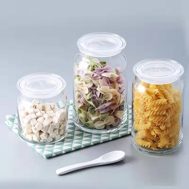 Airtight Jars Food Grade Glass Flat Top Lid