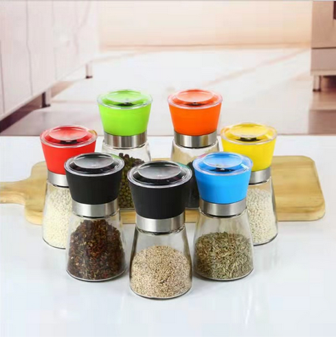 150ML Handmade Grinder Glass Bottle With Plastic Lid