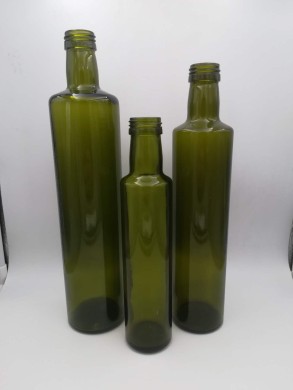 250ml/500ml/10000ml Round Shape Green Color Empty Olive Oil Bottle