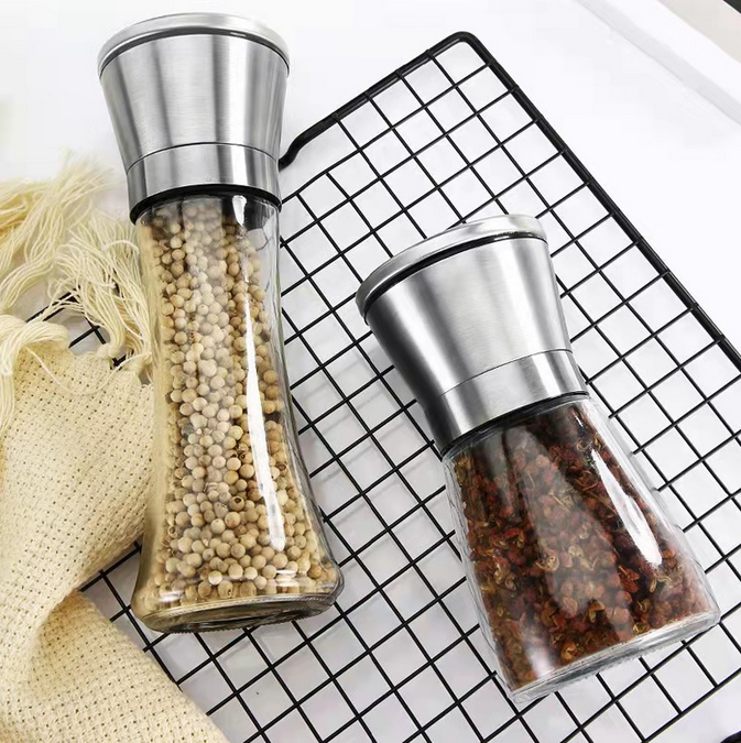 150ML Handmade Salt Mill Grinder With SS Lid