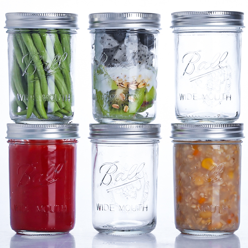 Lead Free Glass Mason Jar With Lids