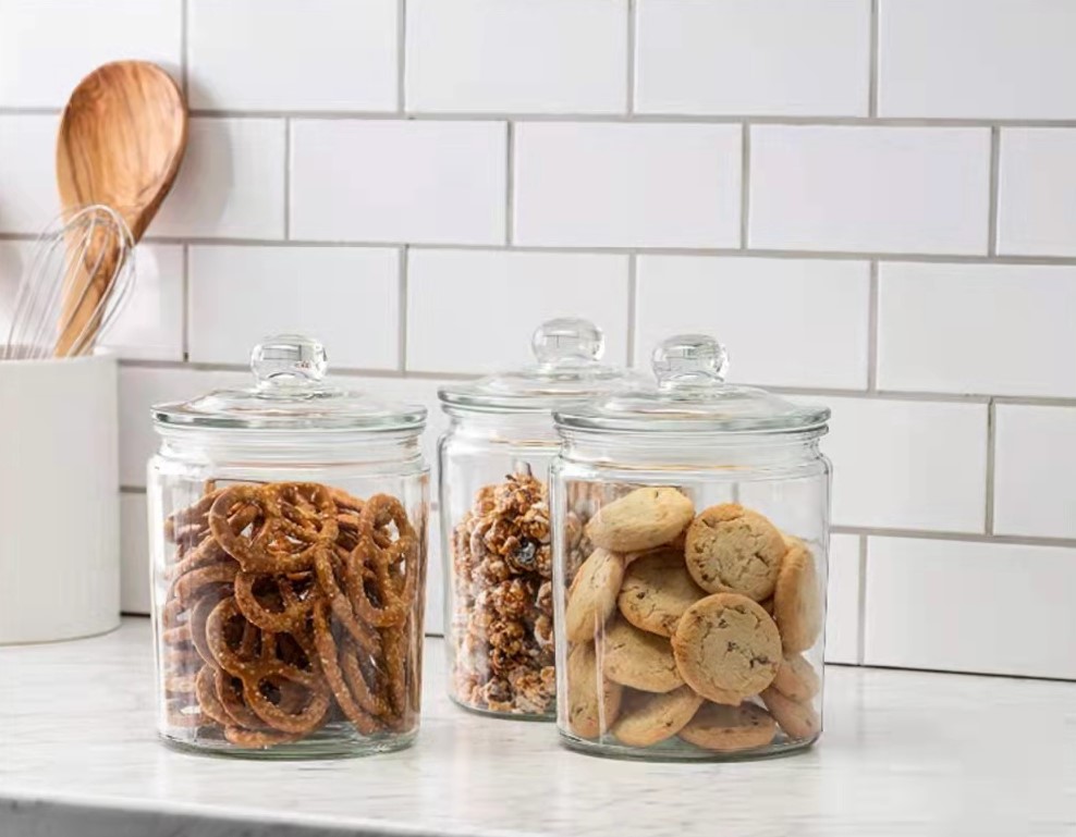 Transparency Storage Cookies Jar with Lid