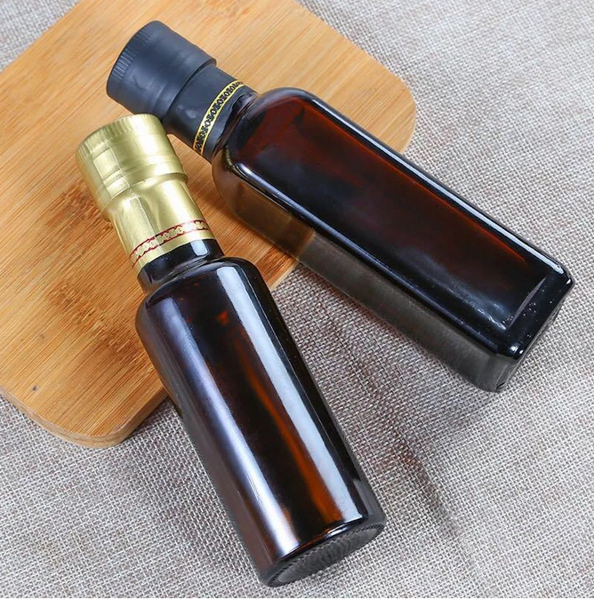 100ml Square Round Shape Olive Oil Bottle