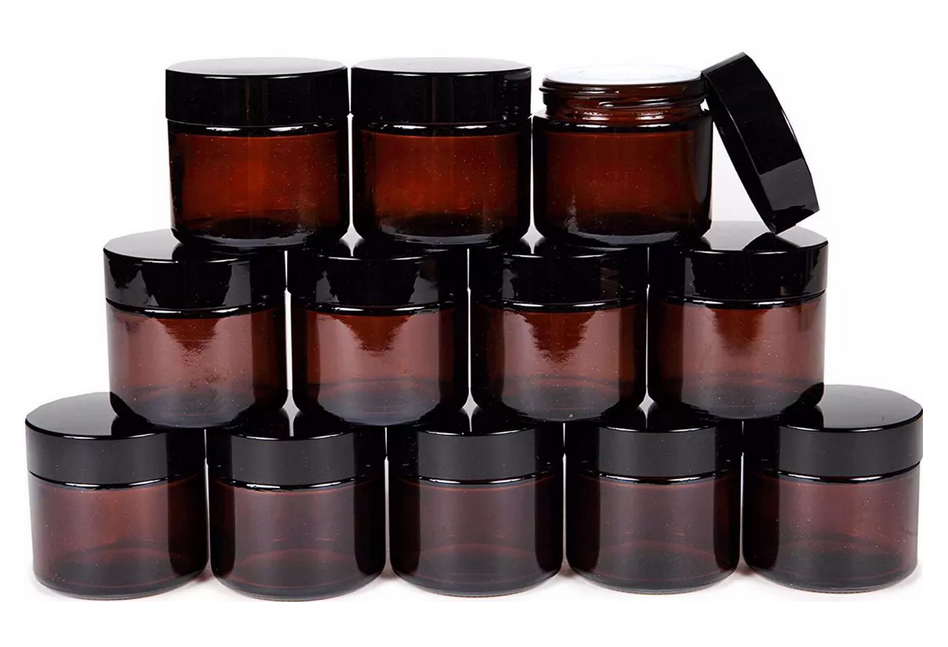 5ml-120ml Wholesale Amber Glass Jar for Cosmetics Cream