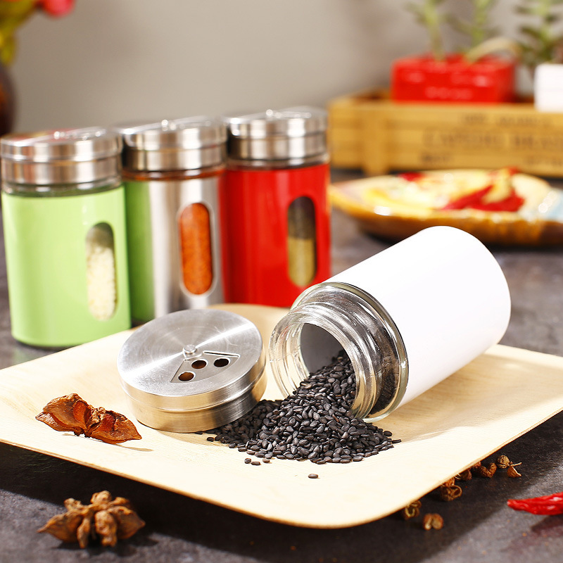 100ML ​Glass Spice Shaker With Lid  For Kitchenware