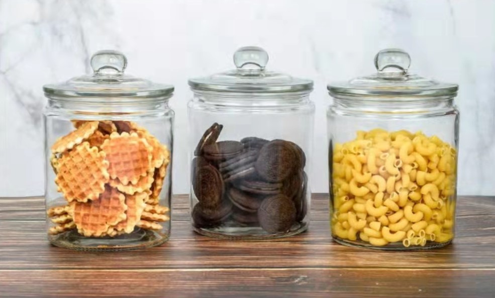 Transparency Storage Cookies Jar with Lid