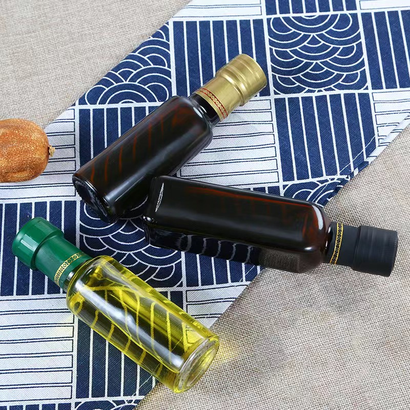 100ml Square Round Shape Olive Oil Bottle