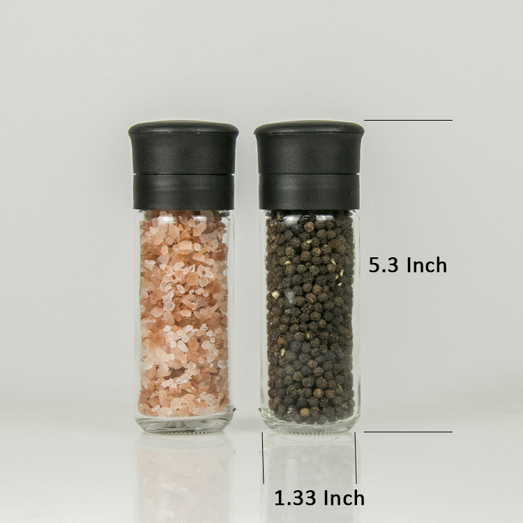 100ML Salt Mill Grinder With Plastic Lid