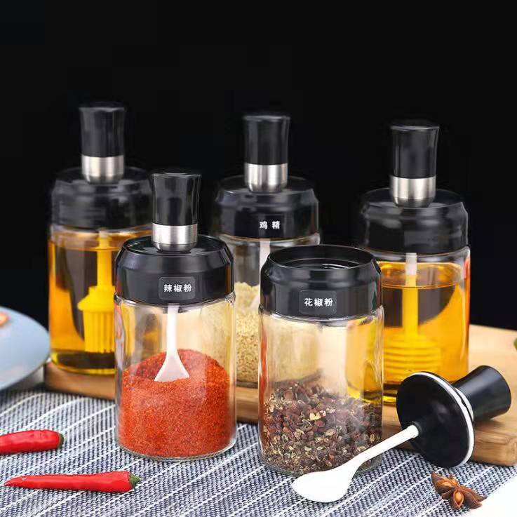 100ml Glass Spice Jar With Brush