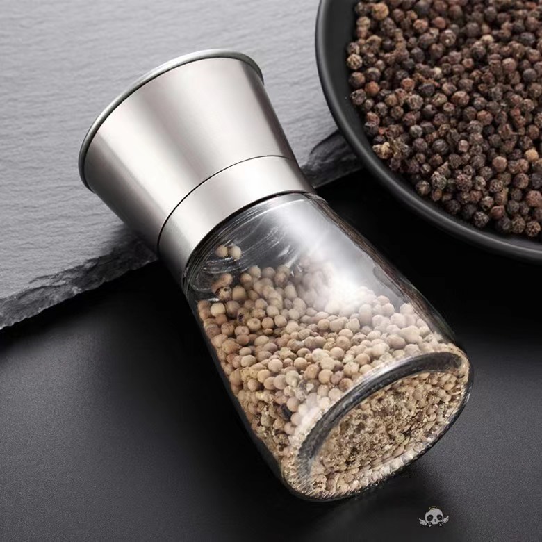 150ML Handmade Salt Mill Grinder With SS Lid