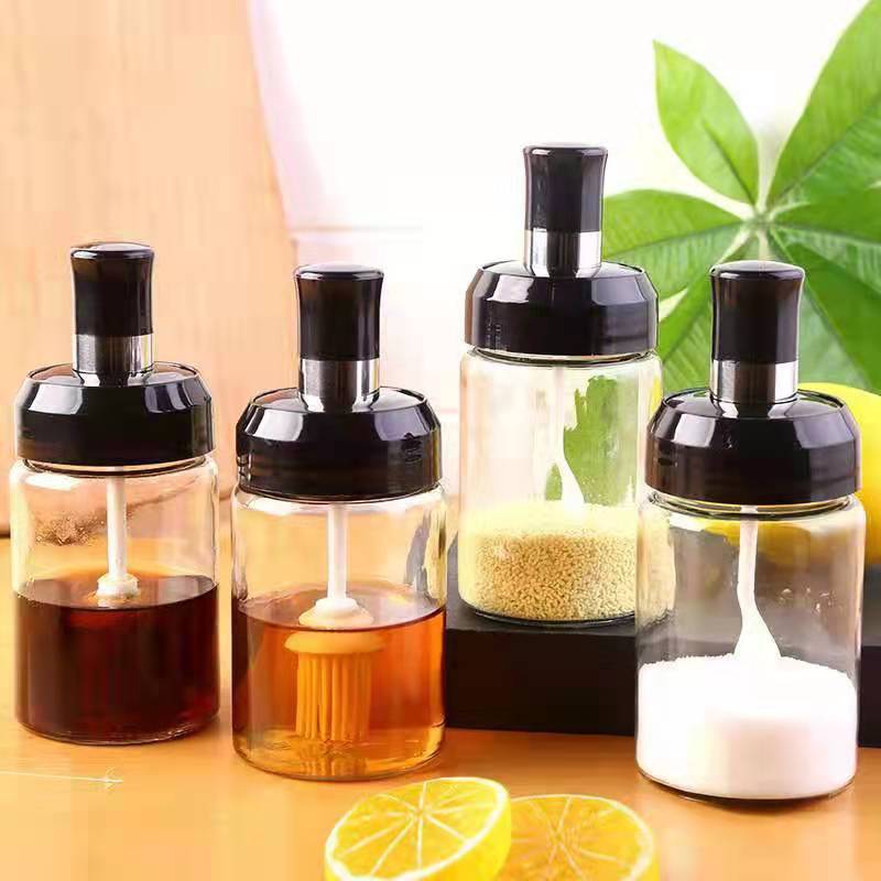 100ml Glass Spice Jar With Brush