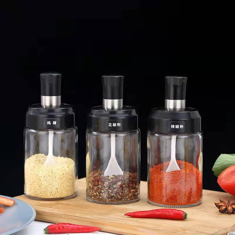 100ml Glass Spice Jar With Brush