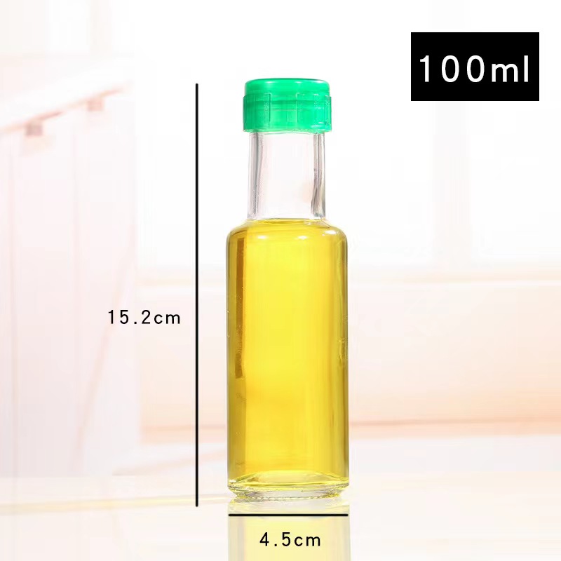 100ml Square Round Shape Olive Oil Bottle