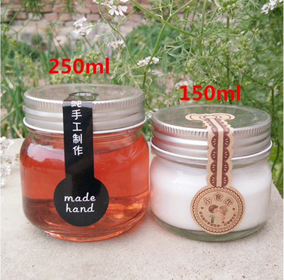 250ml Glass Mason Jars with Lid for Jam Honey Storage