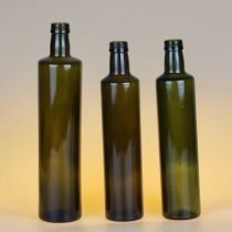 250ml/500ml/10000ml Round Shape Green Color Empty Olive Oil Bottle