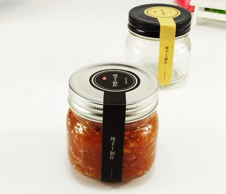 250ml Glass Mason Jars with Lid for Jam Honey Storage