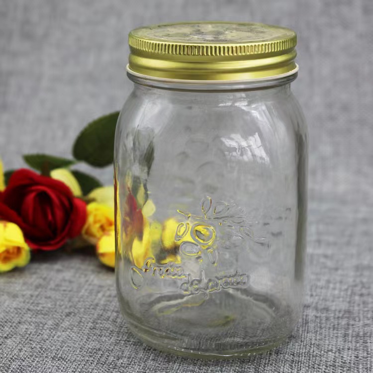 150ml/ 250ml/ 500ml/ 750ml Glass Storage Jar With Metal Lid