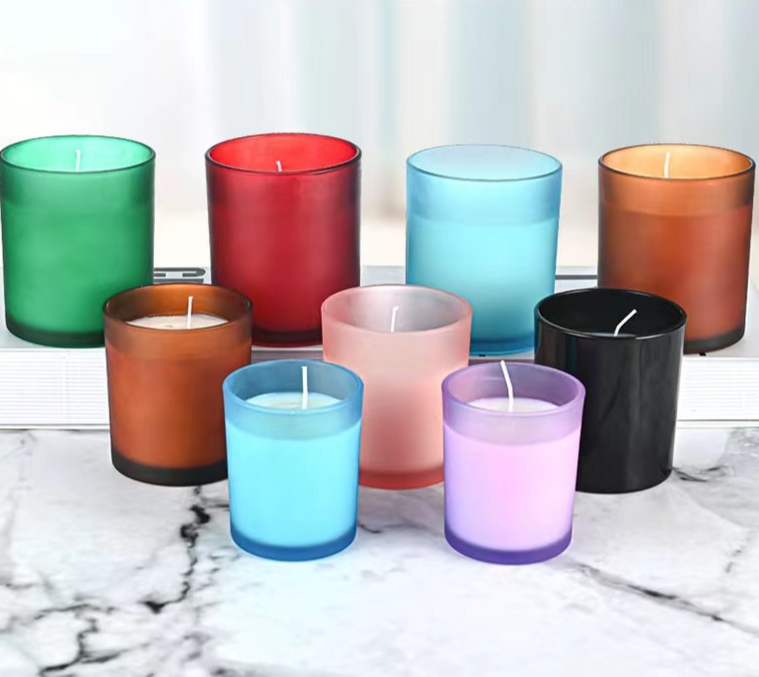 Glass Candle Cup With Wooden Lid